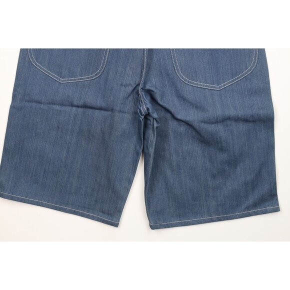 Deadstock Vintage 90s Marithe Francois Girbaud Mens 32 Baggy Denim Shorts Blue - Picture 10 of 11